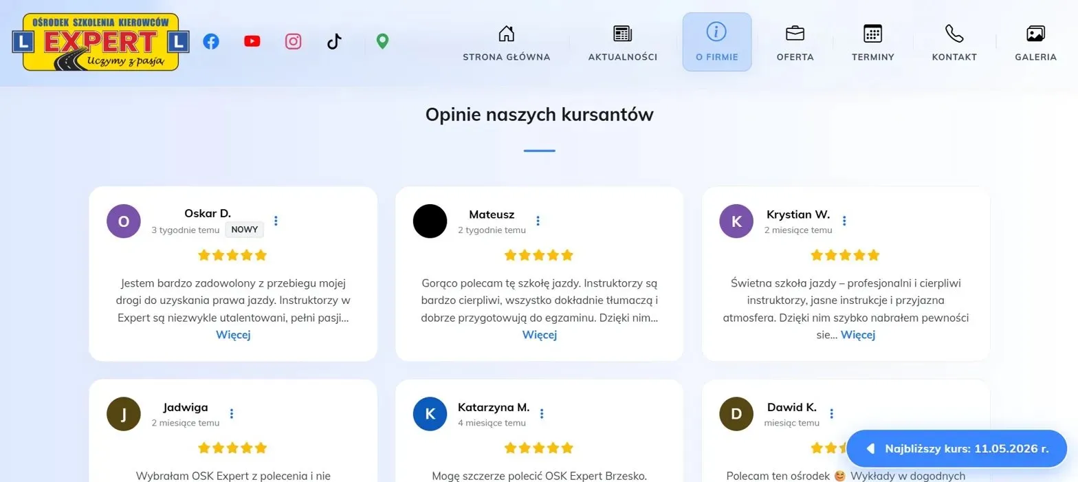 Opinie kursantów