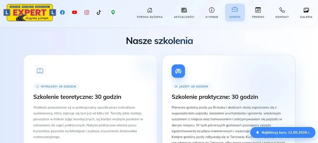 Oferta — szkolenia