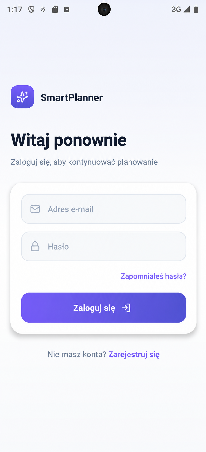 Logowanie i rejestracja — Firebase Auth