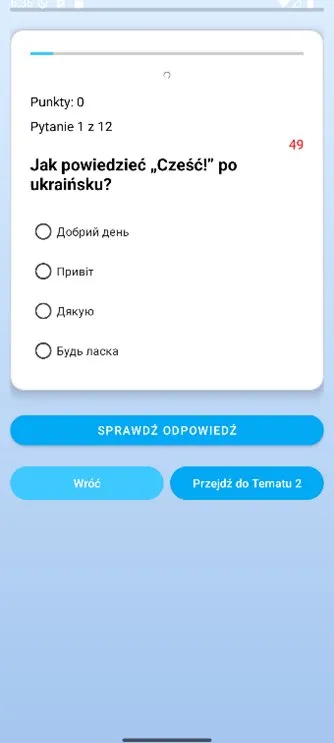 Quiz — pytanie