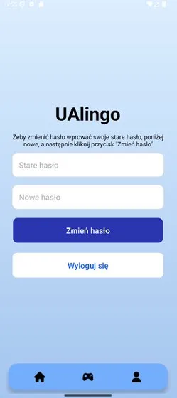 Ustawienia — zmiana hasła